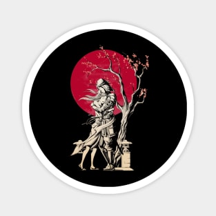 Samurai Love T shirt Magnet